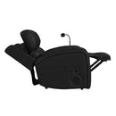 Euphora P3 Power Glider Recliner W/Heat & Massage, Music, Ipad holder W/wireless charger and USBC in Aline Black - Michael's Discount Furniture