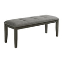 Everdeen Dining Set in Charcoal-Table & Four Chairs - Michael's Discount Furniture