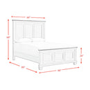 Farmington Panel Bedroom Set in Medium Brown and Washed Stone