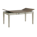 Farmington Rectangular Dining Table in Medium Brown and Washed Stone - Michael's Discount Furniture
