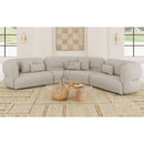 Four Seasons RHF Loveseat in Woolen Camel with 2 Pillows - Michael's Discount Furniture