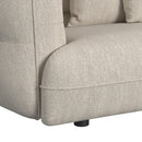 Four Seasons Sectional Set in Woolen Camel with 6 Pillows - Michael's Discount Furniture
