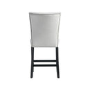 Francesca Counter Dining Gray Counter Velvet Side Chair (2 Per Pack) - Michael's Discount Furniture