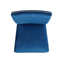 Francesca Counter Dining Blue Counter Velvet Side Chair (2 Per Pack) - Michael's Discount Furniture