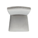 Francesca Counter Dining Gray Counter Velvet Side Chair (2 Per Pack) - Michael's Discount Furniture