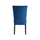 Francesca Rectangular Dining Blue Velvet Side Chair (2 Per Pack) - Michael's Discount Furniture