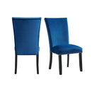 Francesca Rectangular Dining Blue Velvet Side Chair (2 Per Pack) - Michael's Discount Furniture