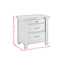 Gage 3-Drawer Nightstand with USB and Power in Chestnut - Michael's Discount Furniture