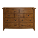 Gage 9-Drawer Dresser in Chestnut - Michael's Discount Furniture