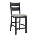 Garcia 5PC Counter Set with Table and 4 Chairs in Black - Michael's Discount Furniture