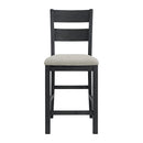 Garcia 5PC Counter Set with Table and 4 Chairs in Black - Michael's Discount Furniture
