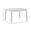 Garcia 5PC Dining Set with Table and 4 Chairs in Black - Michael's Discount Furniture