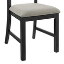 Garcia 6PC Dining Set with Table, 4 Chairs, and Bench in Black - Michael's Discount Furniture