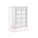 Glenmore 5-Drawer Chest in Aged Grey - Michael's Discount Furniture
