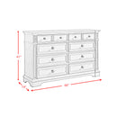 Glenmore 8-Drawer Dresser in Aged Grey - Michael's Discount Furniture