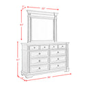 Glenmore Dresser and Mirror Set in Aged Grey - Michael's Discount Furniture