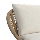 Grace Outdoor Seating 4PC Set - Black, Natural and Olefin Beige - Michael's Discount Furniture
