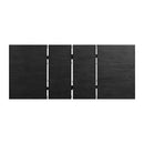 Grady 7PC Dining Set in Black-Table & Six Slat Back Chairs - Michael's Discount Furniture
