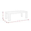 Grady 7PC Dining Set in Black-Table & Six Slat Back Chairs - Michael's Discount Furniture