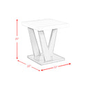 Greta Square End Table in grey - Michael's Discount Furniture
