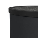 Halo Round Smart End Table in Black - Michael's Discount Furniture