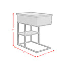 Halo Smart C-Table in Black - Michael's Discount Furniture