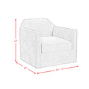 Hamlin Swivel Chair in Beamer Cement - Michael's Discount Furniture