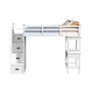 Hampton Kids Loft with Staircase and Desk with Speaker - Michael's Discount Furniture