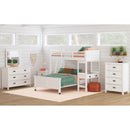 Hampton Kids Over Loft with Ladder and Desk with Speaker Bedroom Set - Michael's Discount Furniture