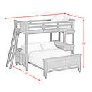 Hampton Kids Over Loft with Ladder and Desk with Speaker Bedroom Set - Michael's Discount Furniture