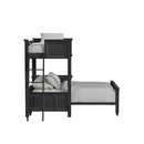 Hampton Kids Over Loft with Ladder and Desk with Speaker - Michael's Discount Furniture