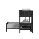 Hampton Kids Over Loft with Ladder and Desk with Speaker - Michael's Discount Furniture