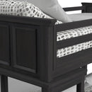 Hampton Kids Over Loft with Ladder and Desk with Speaker Bedroom Set - Michael's Discount Furniture