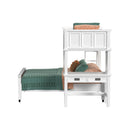 Hampton Kids Over Loft with Ladder and Desk with Speaker Bedroom Set - Michael's Discount Furniture