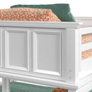 Hampton Kids Over Loft with Ladder and Desk with Speaker Bedroom Set - Michael's Discount Furniture