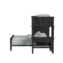 Hampton Kids Over Loft with Staircase and Desk with Speaker - Michael's Discount Furniture
