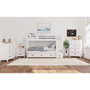 Hampton Kids Over Bunk with Staircase and Trundle Bedroom Set - Michael's Discount Furniture