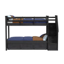 Hampton Kids Over Bunk with Staircase and Trundle - Michael's Discount Furniture
