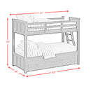 Hampton Kids Over Bunk with Ladder and Trundle Bedroom Set - Michael's Discount Furniture