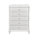 Alonza 5 Drawer Chest in White 1845-9 - Michael's Discount Furniture