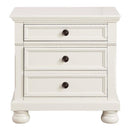 Laurelin 3 Drawer Nightstand in White 1714W-4 - Michael's Discount Furniture