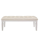 Allura Bed Bench in White 1916W-FBH - Michael's Discount Furniture