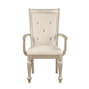 Celandine Arm Chair in Silver (Set of 2) - Michael's Discount Furniture