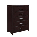 Edina 5 Drawer Chest in Espresso-Hinted Cherry 2145-9 - Michael's Discount Furniture