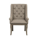 Vermillion Arm Chair in Gray (Set of 2) - Michael's Discount Furniture