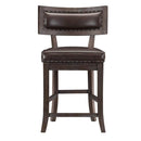 Oxton Counter Hight Chair in Dark Cherry (Set of 2) - Michael's Discount Furniture