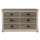 Arcadia Dresser in White & Weathered Gray 1677-5 - Michael's Discount Furniture