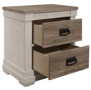 Arcadia Nightstand in White & Weathered Gray 1677-4 - Michael's Discount Furniture