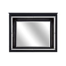 Allura Mirror in Black 1916BK-6 - Michael's Discount Furniture