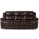 Bastrop Double Reclining Sofa in Brown 8230BRW-3 - Michael's Discount Furniture